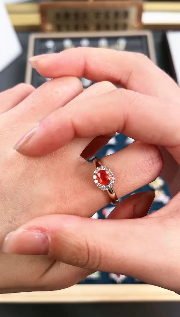 【闪购商品】蓝宝石戒指银S925镶嵌t032