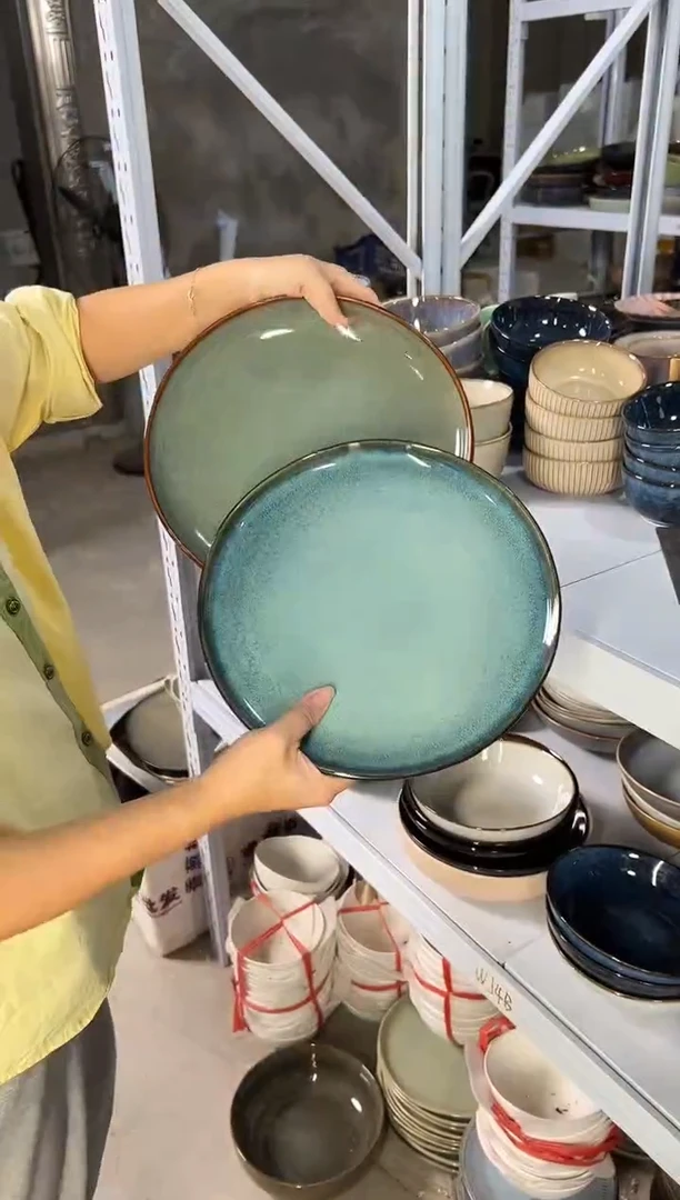 陶瓷外贸尾货瑕疵满20包邮X2大盘