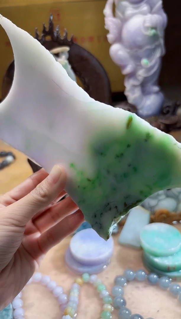 未镶嵌挂件翡翠A货柠优7690