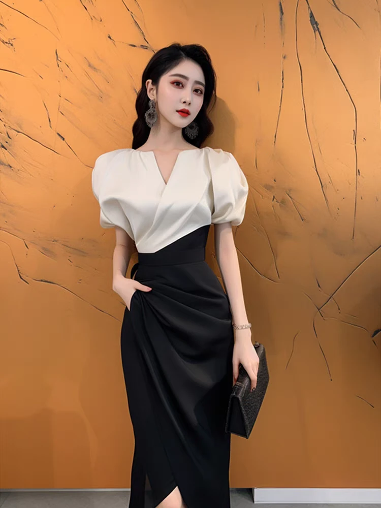 【1601-1700】美腾高端时尚修身气质复古连衣裙