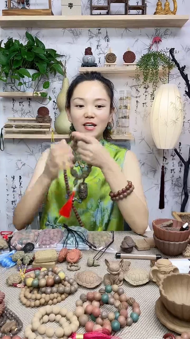 泥塑香身芄六角花朵手持