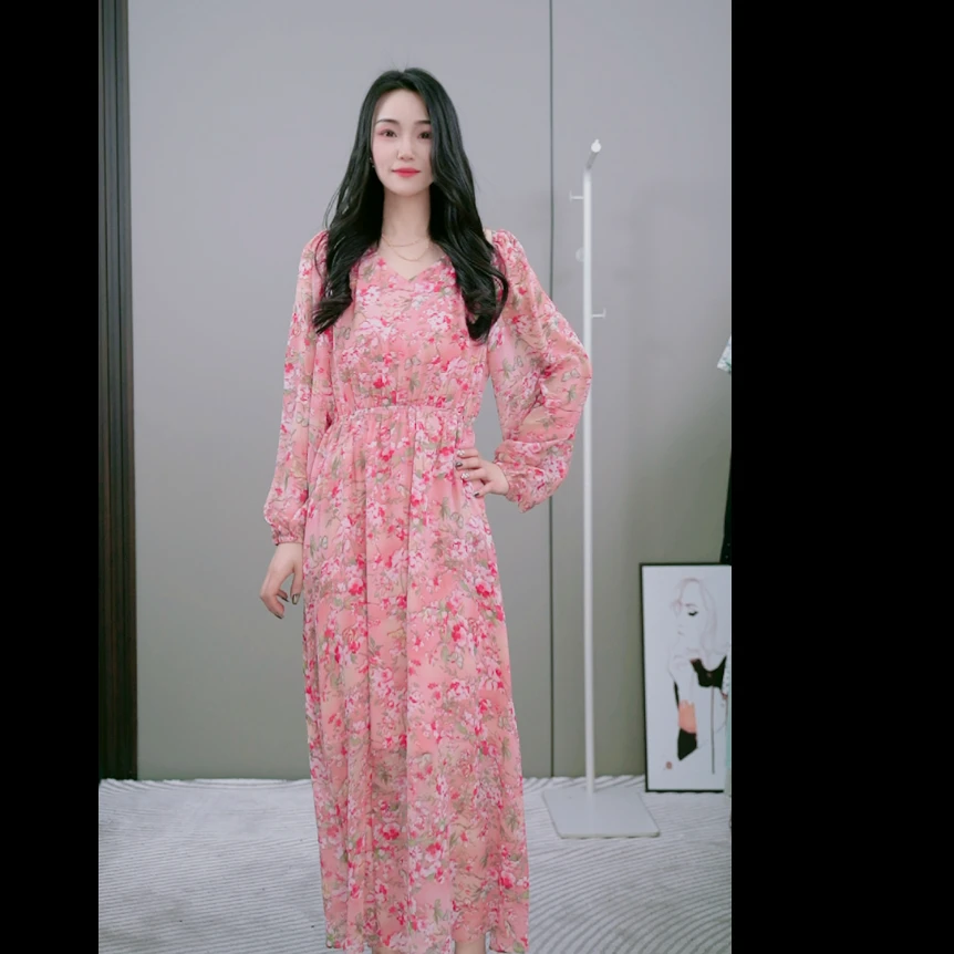 依帆专属023 气质连衣裙碎花时尚气质减龄女装