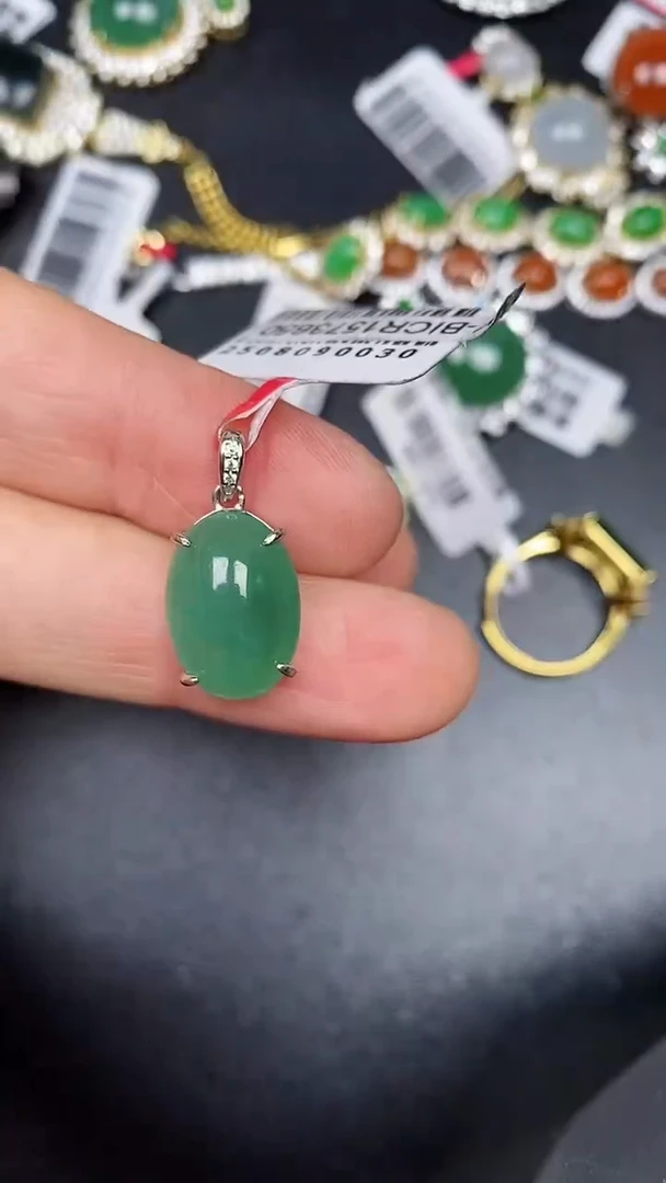 银S925镶嵌戒指翡翠1960