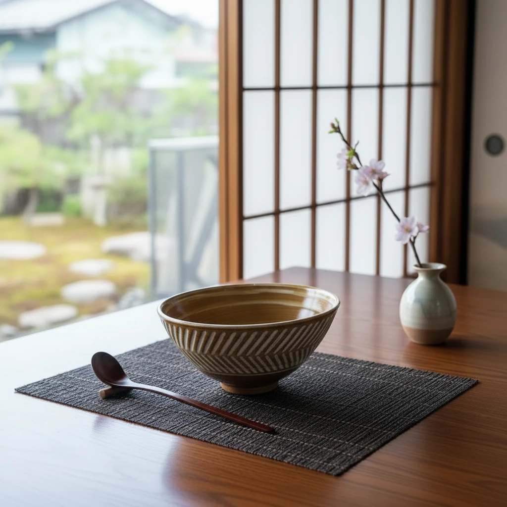 复古轻奢家用手作手捏陶瓷碗田园风麦穗纹面碗沙拉碗粗陶深口饭碗