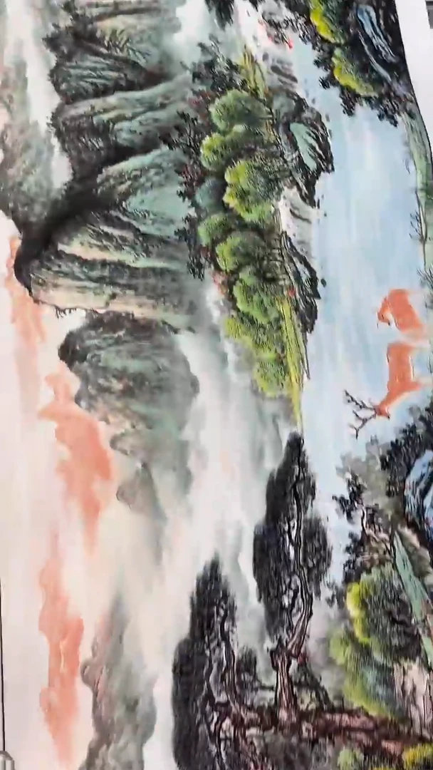 国画李春现山水小六尺