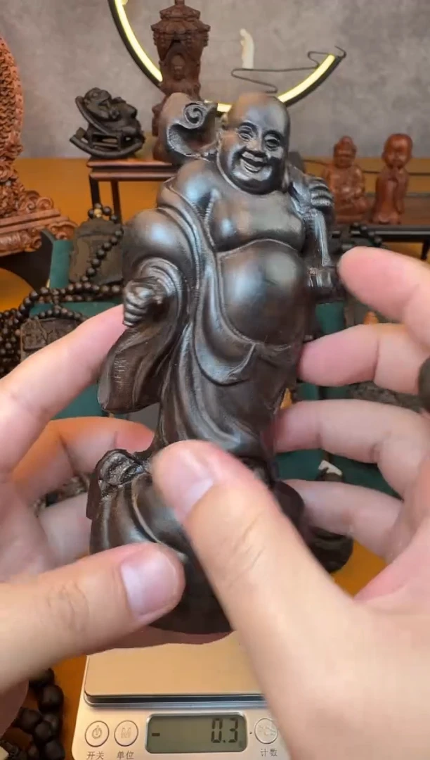 贡木其他《巴布亚贡木》新品如意弥勒摆件