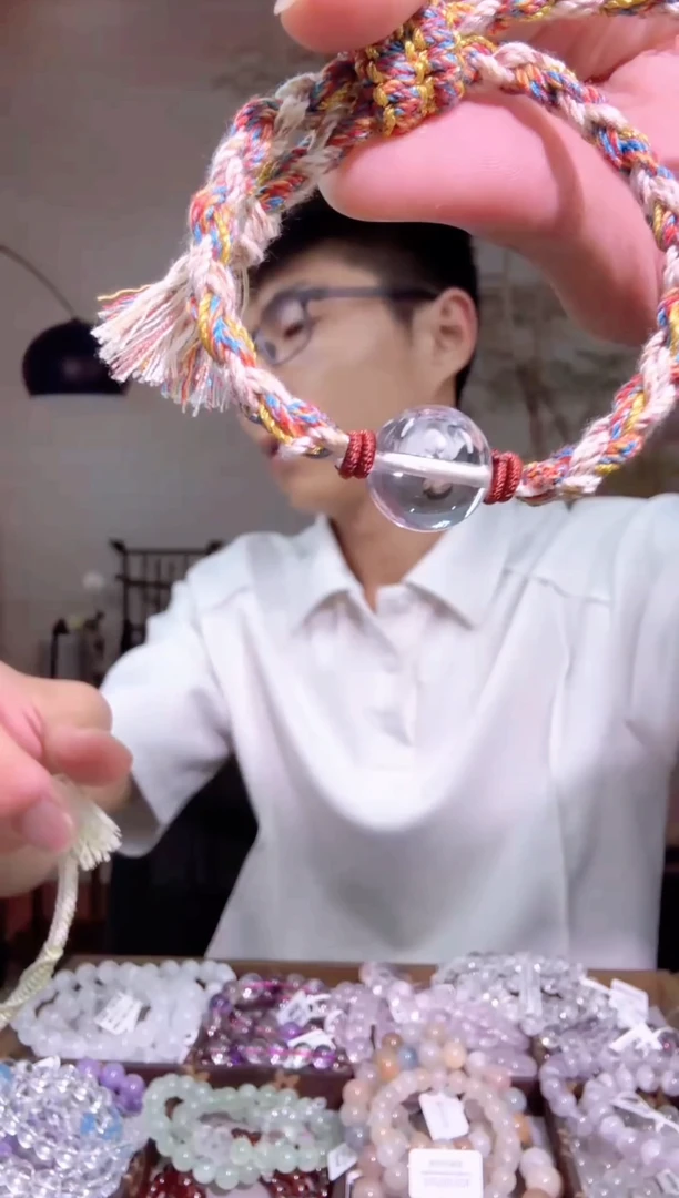 水晶手串未镶嵌白水晶