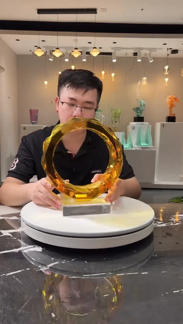 摆件巴比特美学 金色光影之环闭口