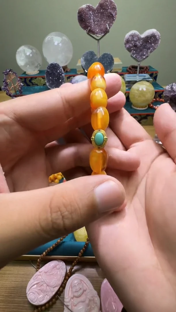 手链琥珀未镶嵌多样性发一件 695