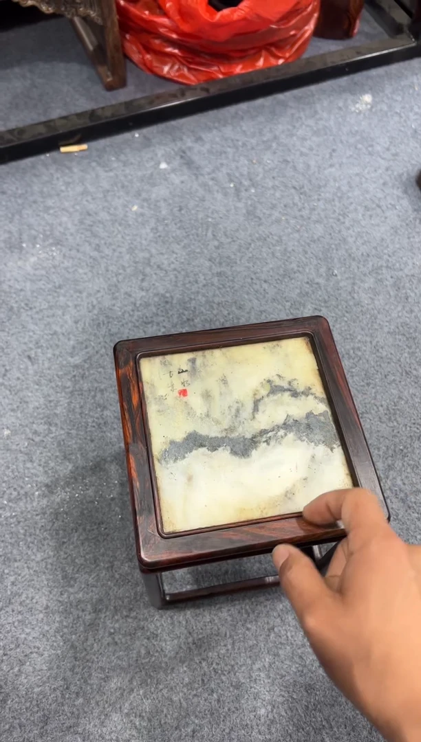 木云石方形小号花架