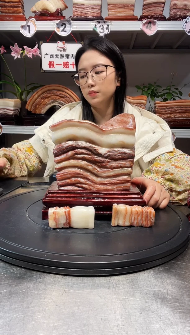 石材天然石材柳州猪肉石16-19-5.5