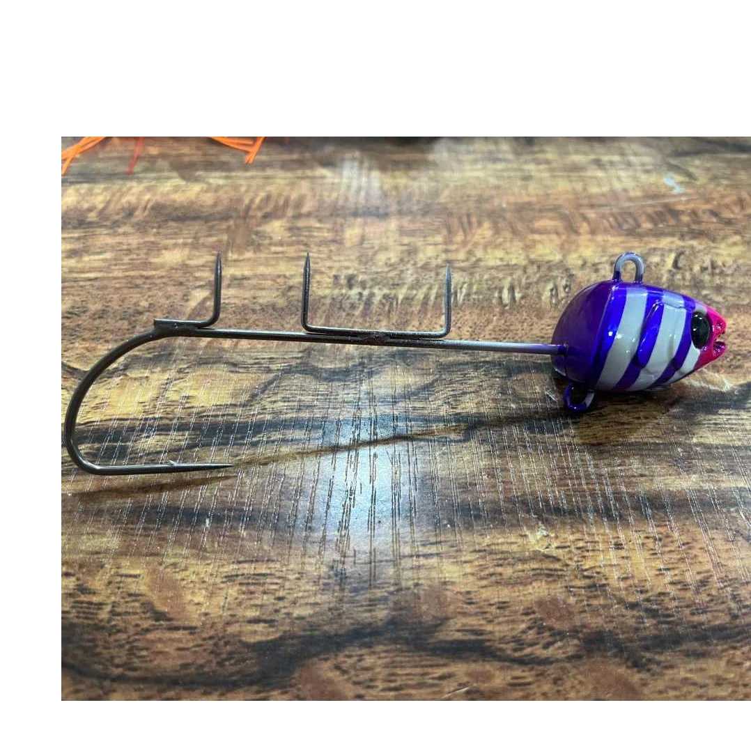 太刀鱼海钓带灯天亚鱼饵铁氟龙钛涂层单钩