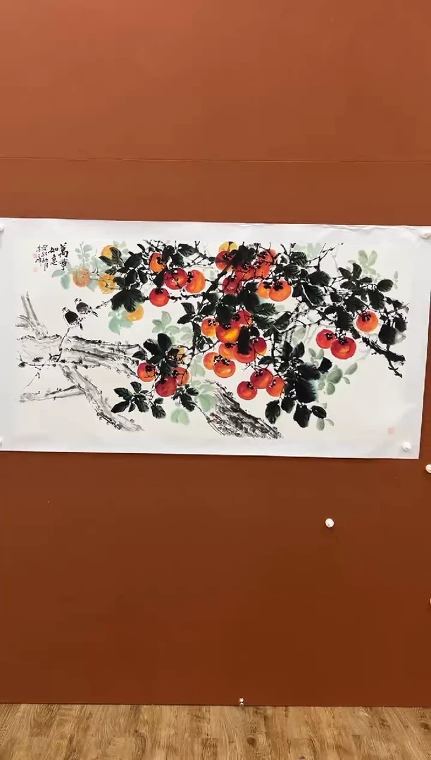 国画李文峰四尺整张花鸟