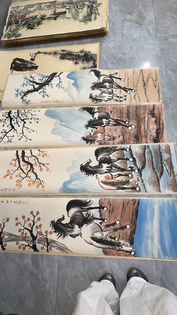 横款玲珑阁书画艺术作品