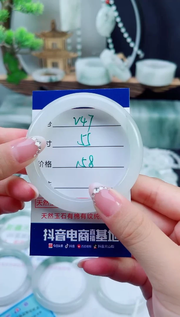 未镶嵌手镯石英质玉（天山翠）47