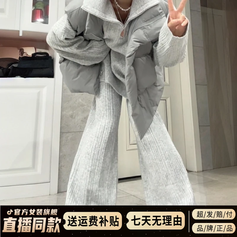 一整套入冬深冬搭配小个子穿搭高级感灰色套装2025新款女装早秋季