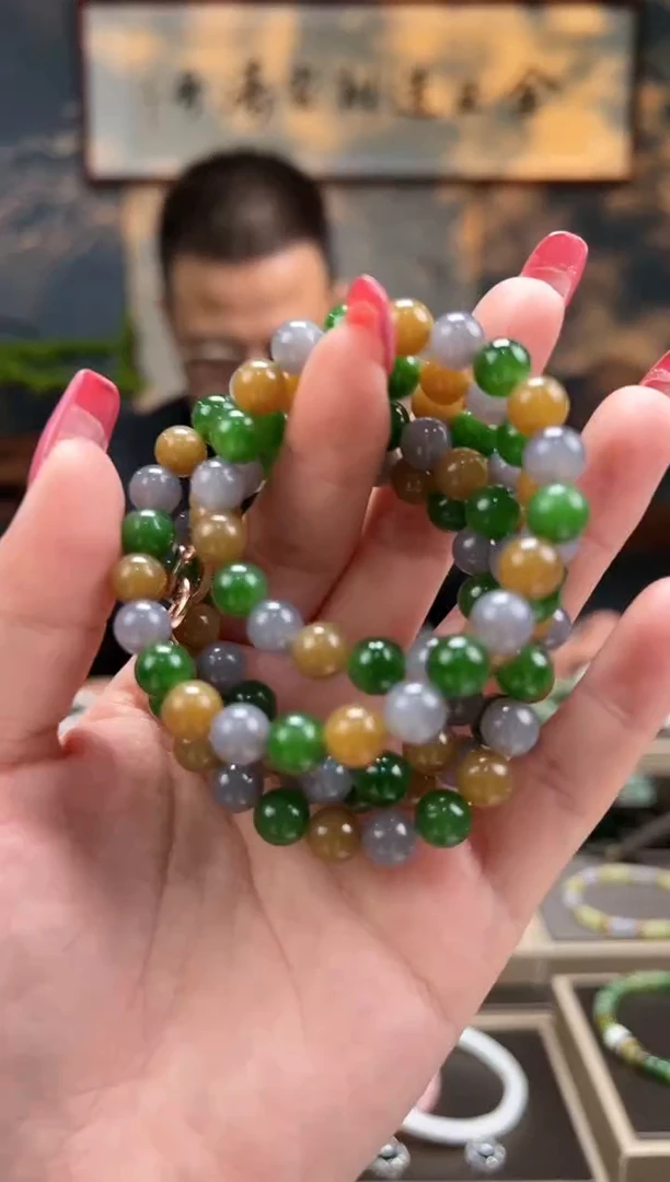 【闪购商品】和田玉长链未镶嵌卡8mm