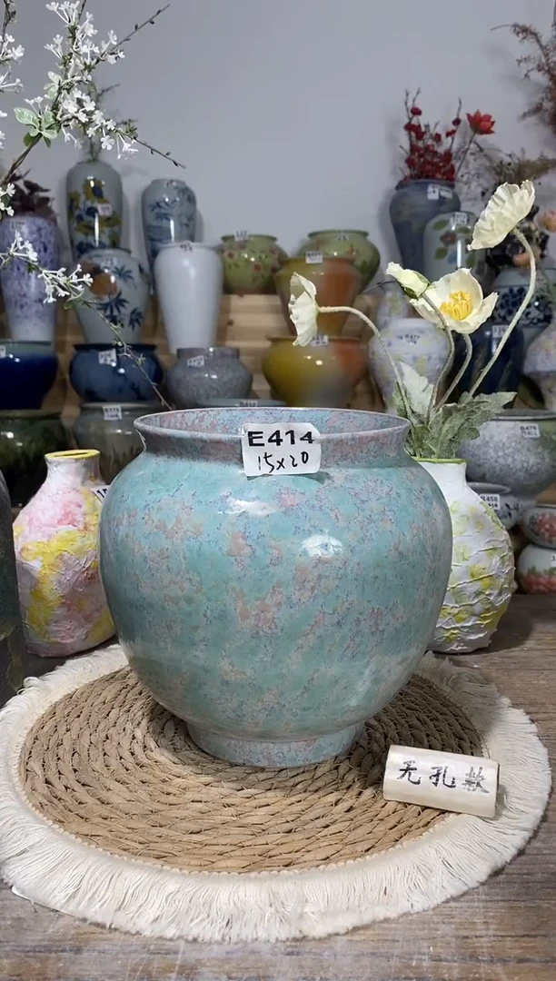 景德镇瓷韵陶瓷花盆   手工制品 完美主义者慎拍 E414