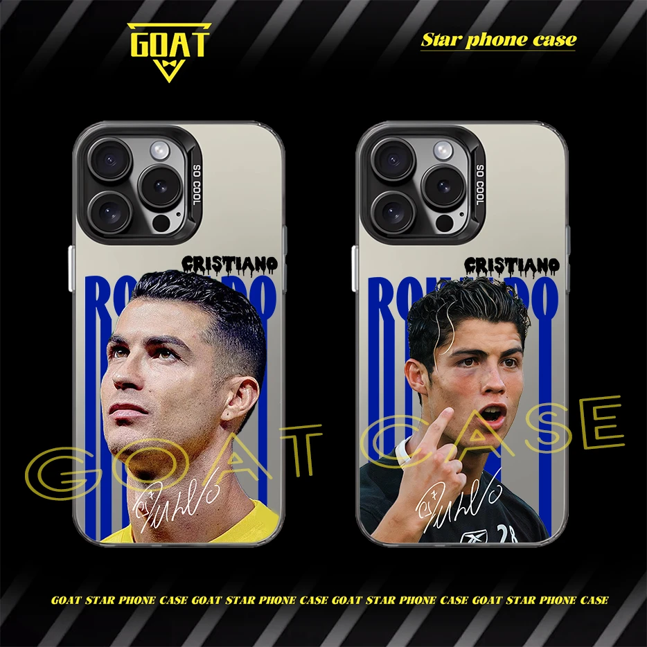 GOAT C罗CR7 彩银球星防摔手机壳【适用于苹果16华为OPPO小米VIVO】
