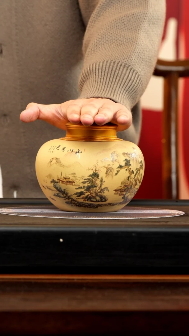 【闪购商品】紫砂茶壶顽壶紫砂精选茶叶罐