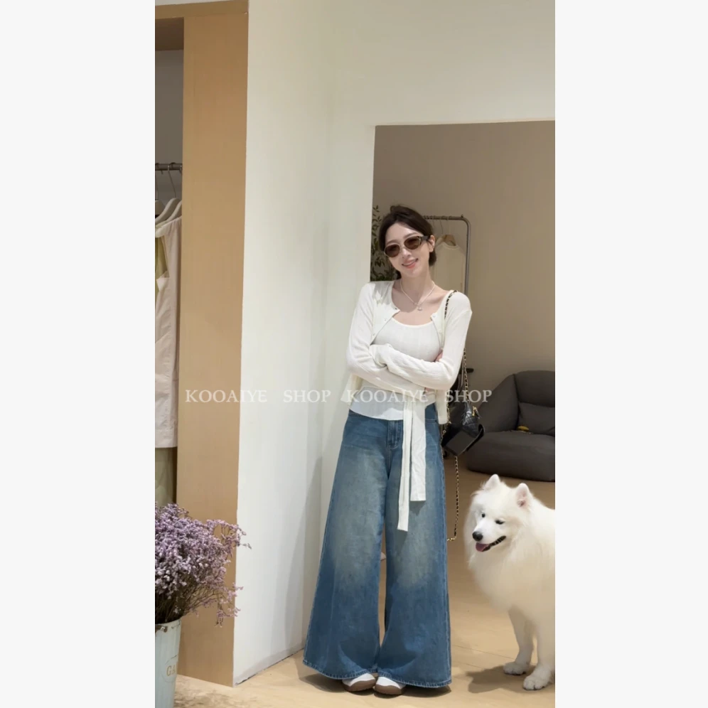 【浪漫邂逅】早秋新款不规则设计感吊带开衫两件套(摩擦多了起球)