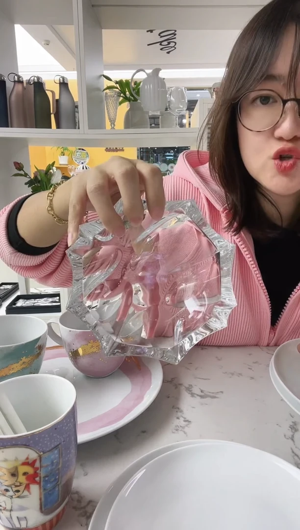 福利款 捷克水晶 烟灰缸