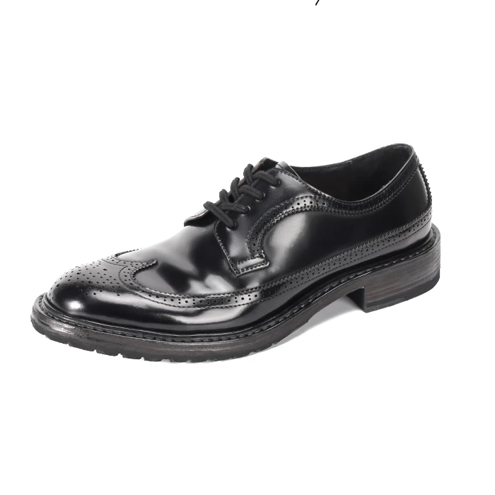 布洛克雕花英伦工马皮马臀皮商务正装男皮鞋