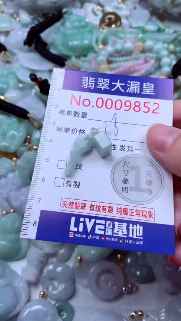 吊坠(不含链)未镶嵌翡翠9852