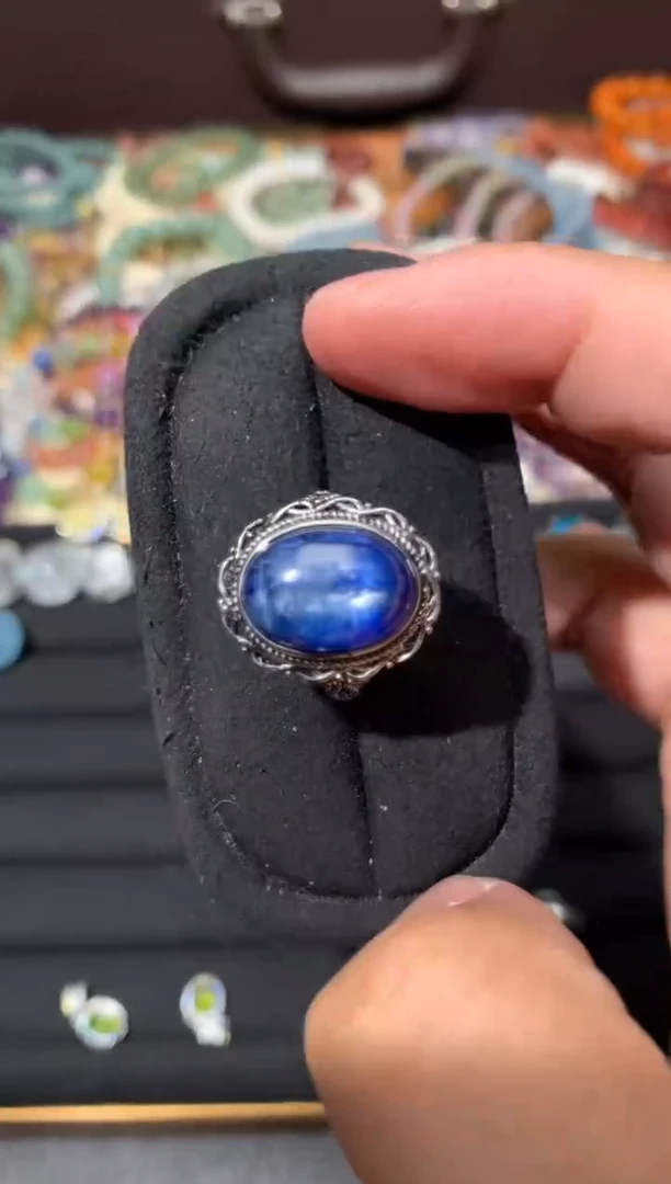 未镶嵌蓝晶石戒指G51