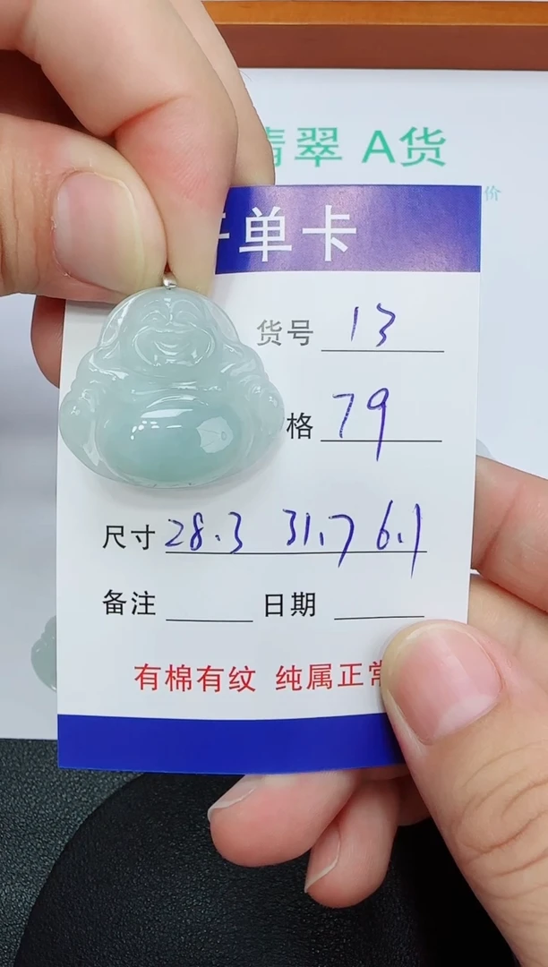 吊坠(赠链)未镶嵌翡翠13