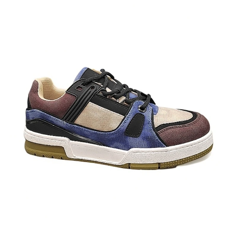 2457欧洲站春夏男士低帮休闲拼色复古时尚百搭潮流潮鞋