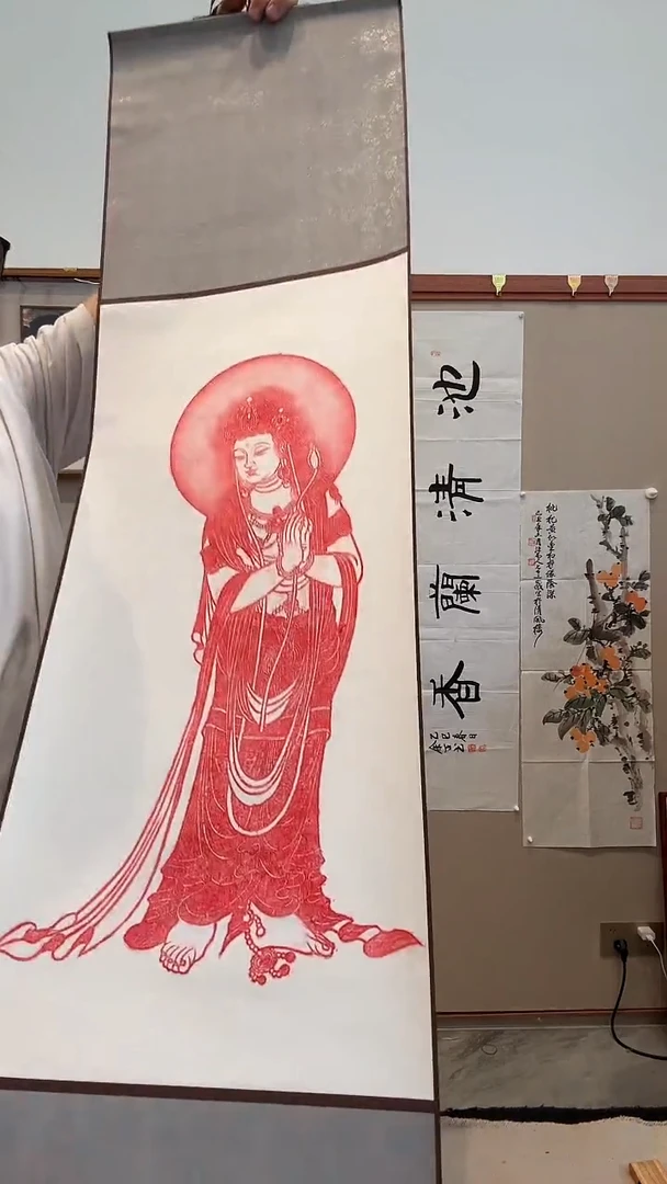 拓片j造像拓片卷轴一件