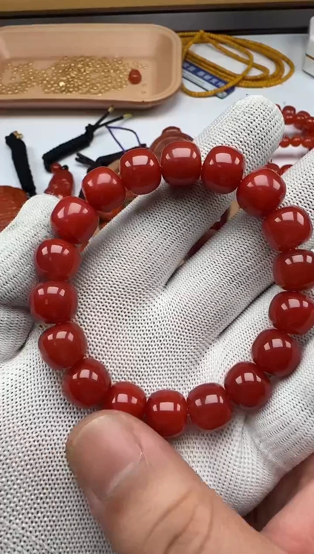 未镶嵌老邢南红玛瑙单圈