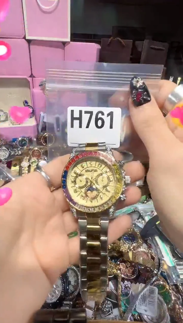 石英机芯不锈钢不锈钢直播定闪专用