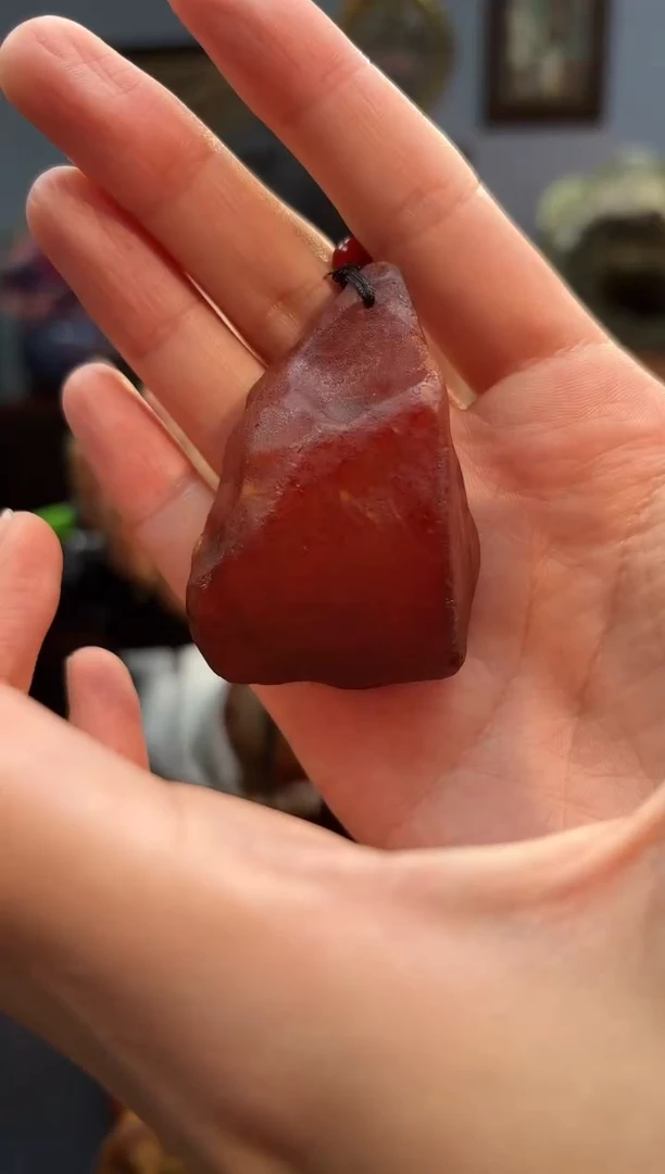 琥珀颈饰未镶嵌吊坠