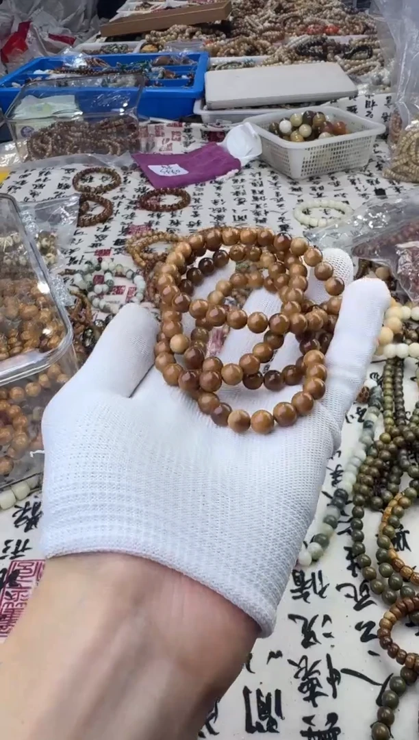 库克手串库克一档0.8长串少棕眼线带弟子珠