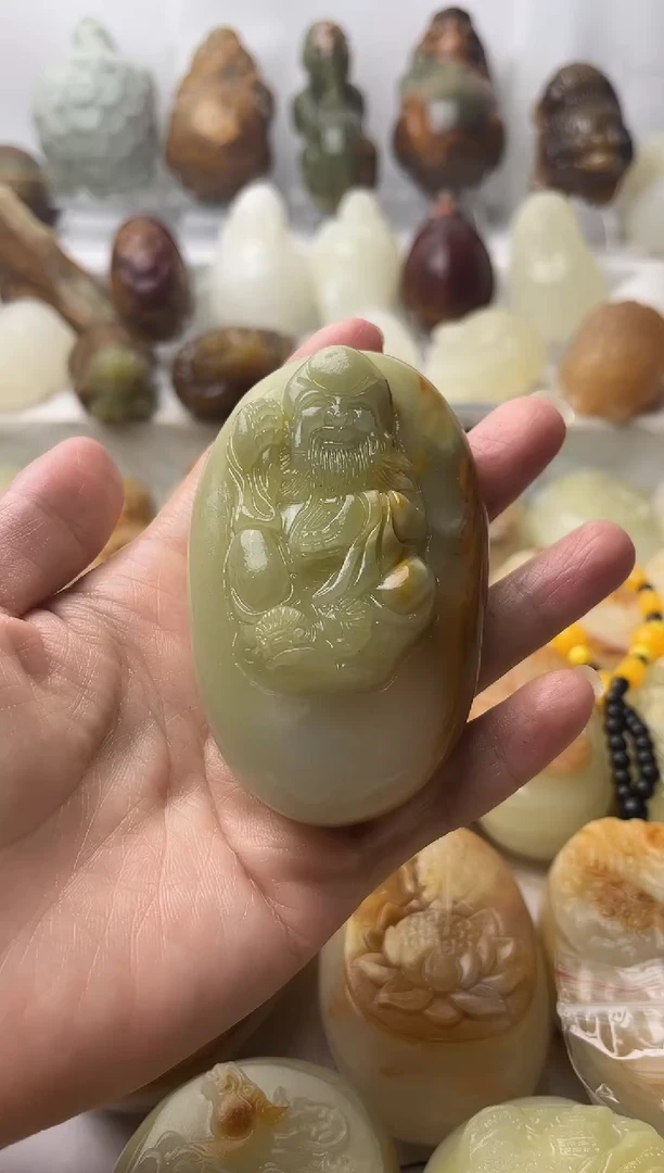 石材方解石棉纹正常不退换寿星