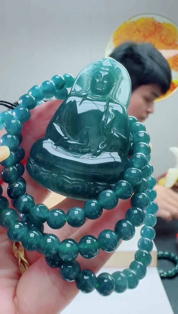 翡翠未镶嵌颈饰多样性随机发其一