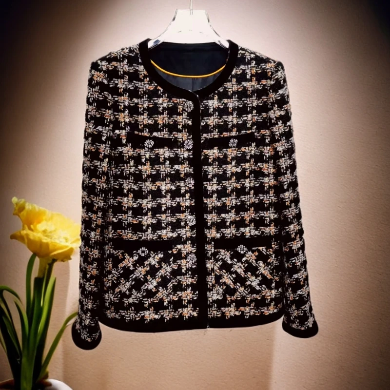 【幻影】2025秋冬高端小香风显瘦显气质通勤百搭长袖女外套上衣