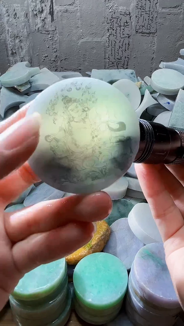 裸石翡翠天然翡翠A货玉 南 664