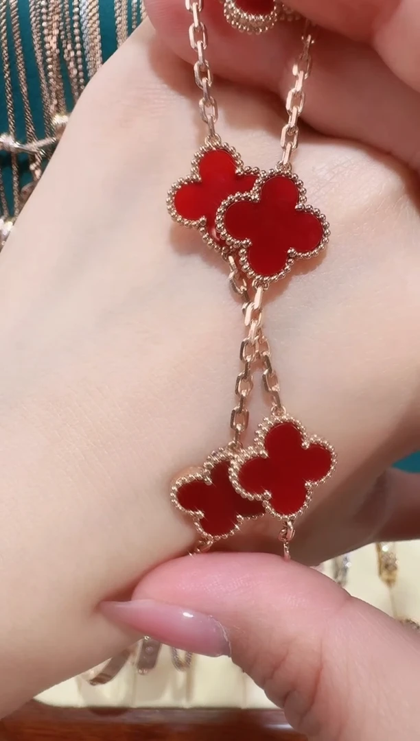 【闪购商品】玛瑙/玉髓手链18K金镶嵌手链