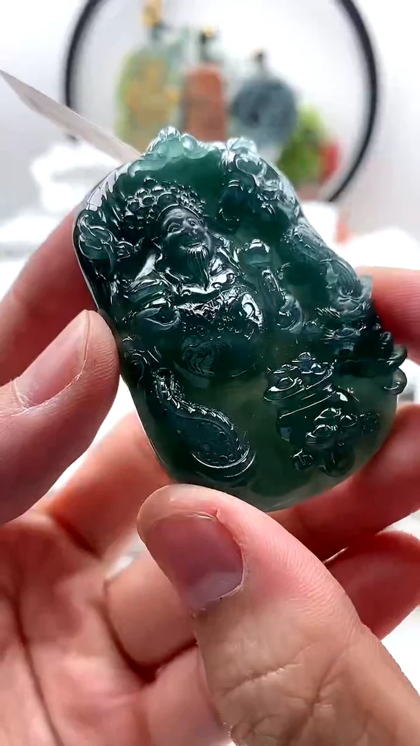 【闪购商品】翡翠颈饰未镶嵌财神