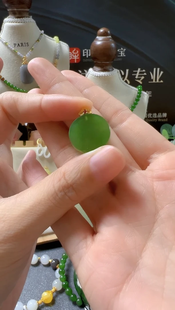 颈饰银S925镶嵌和田玉/支持复检/多样性发一cg