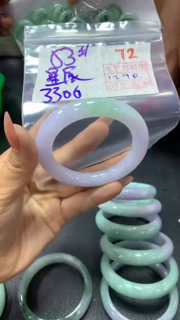 未镶嵌定制翡翠ღ****）72毛货需精细抛光定制+多样性发1+3300