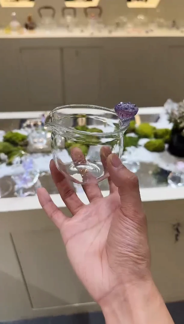 紫莲无耳公道杯  晶焱金标