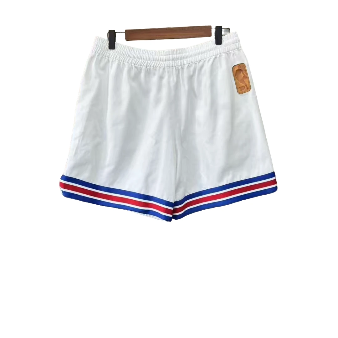 99新 LouisVuitton/路易威登  LV NBA联名 条纹logo运动短裤 M码