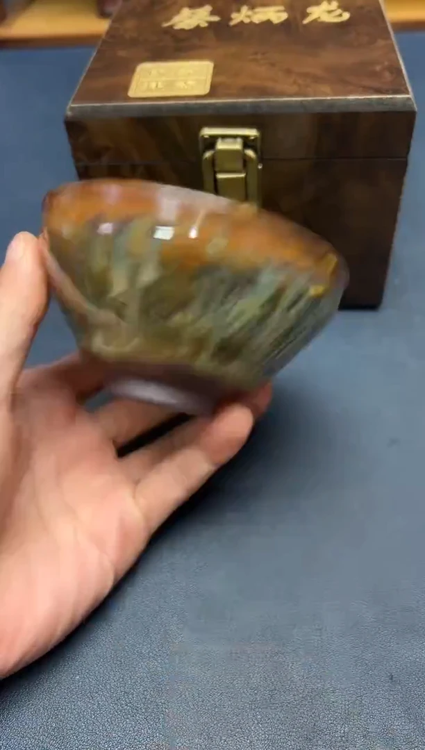 茶盏隆**顾建盏主人杯---------------
