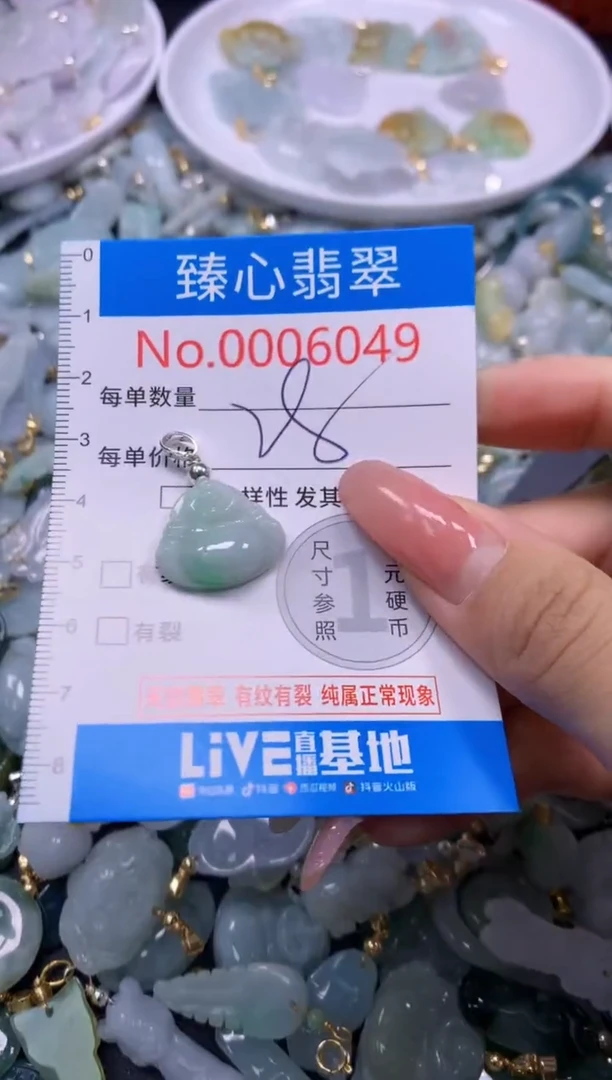 翡翠未镶嵌颈饰6049