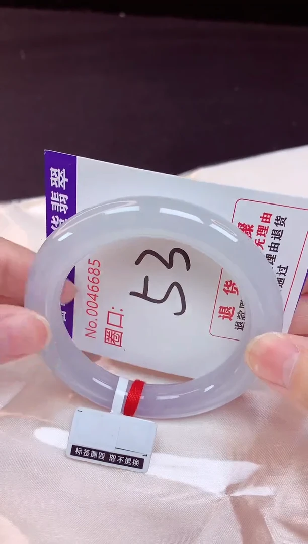 未镶嵌手镯翡翠53（48小时鉴赏期 ）