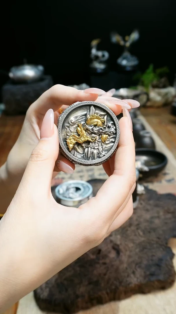 【闪购商品】茶盏欲山行 青龙香盒盖置